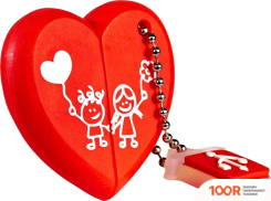 USB Flash SmartBuy WILD SERIES СЕРДЦЕ 64GB (КРАСНЫЙ) (7643)