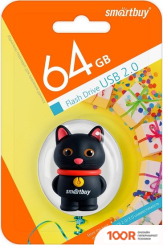 USB Flash SmartBuy WILD SERIES КОТЕНОК 64GB (ЧЕРНЫЙ) (7639)