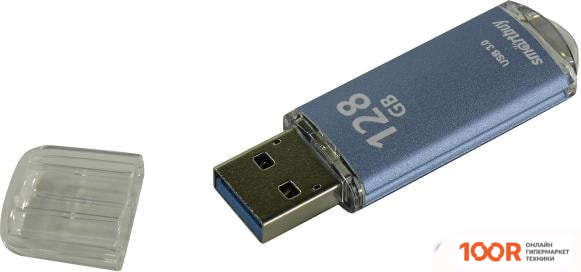 USB Flash SmartBuy V-CUT 128GB (СИНИЙ) (7627)