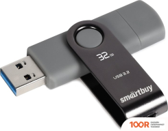 USB Flash SmartBuy TWIST DUAL 32GB (ЧЕРНЫЙ) (7625)