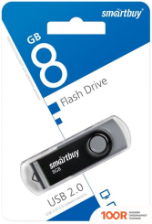 USB Flash SmartBuy TWIST 8GB (ЧЕРНЫЙ) (7622)