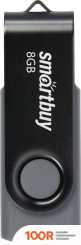 USB Flash SmartBuy TWIST 8GB (ЧЕРНЫЙ) (7622)