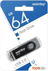 USB Flash SmartBuy TWIST 64GB (ЧЕРНЫЙ) (7618)