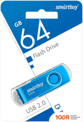 USB Flash SmartBuy TWIST 64GB (СИНИЙ) (7617)