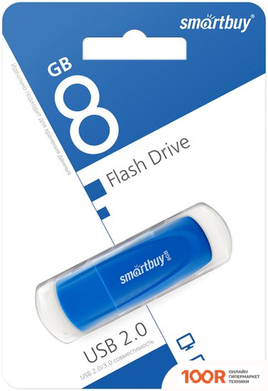 USB Flash SmartBuy SCOUT 8GB (СИНИЙ) (7595)