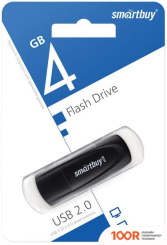 USB Flash SmartBuy SCOUT 4GB (ЧЕРНЫЙ) (7588)