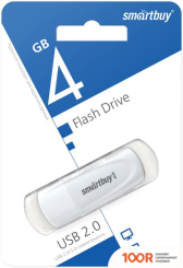 USB Flash SmartBuy SCOUT 4GB (БЕЛЫЙ) (7585)
