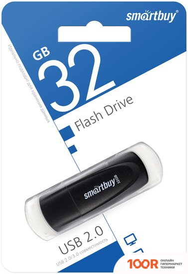 USB Flash SmartBuy SCOUT 32GB (ЧЕРНЫЙ) (7584)