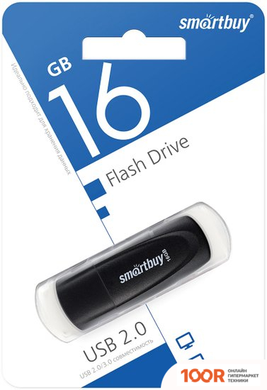 USB Flash SmartBuy SCOUT 16GB (ЧЕРНЫЙ) (7568)