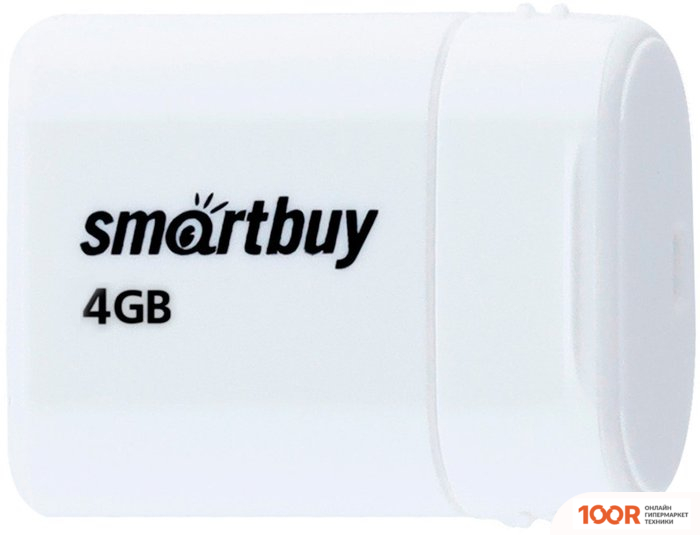 USB Flash SmartBuy LARA 4GB (БЕЛЫЙ) (7494)