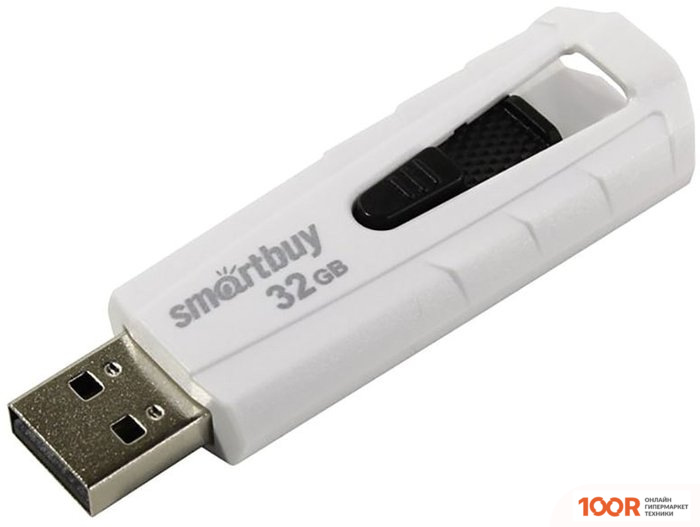 USB Flash SmartBuy IRON USB 2.0 32GB (БЕЛЫЙ) (7489)