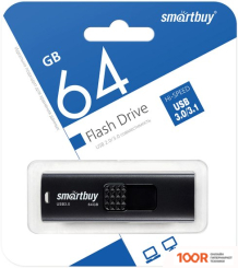 USB Flash SmartBuy FASHION 64GB (ЧЕРНЫЙ) (7486)