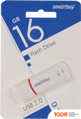 USB Flash SmartBuy CROWN 16GB (БЕЛЫЙ) (7447)