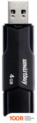 USB Flash SmartBuy CLUE 4GB (ЧЕРНЫЙ) (7434)