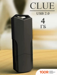 USB Flash SmartBuy CLUE 4GB (ЧЕРНЫЙ) (7434)