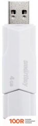 USB Flash SmartBuy CLUE 4GB (БЕЛЫЙ) (7429)