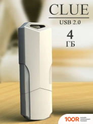 USB Flash SmartBuy CLUE 4GB (БЕЛЫЙ) (7429)