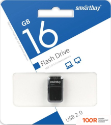 USB Flash SmartBuy ART USB 2.0 16GB (ЧЕРНЫЙ) (7401)