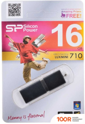 USB Flash Silicon-Power LUXMINI 710 16GB (ЧЕРНЫЙ) (7363)