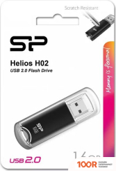USB Flash Silicon-Power HELIOS H02 16GB (ЧЕРНЫЙ) (7351)
