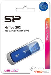 USB Flash Silicon-Power HELIOS 202 64GB (СИНИЙ) (7350)