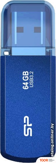 USB Flash Silicon-Power HELIOS 202 64GB (СИНИЙ) (7350)