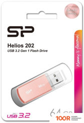 USB Flash Silicon-Power HELIOS 202 64GB (РОЗОВЫЙ) (7349)