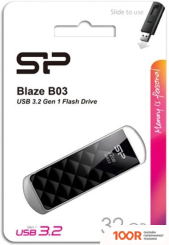 USB Flash Silicon-Power BLAZE B03 32GB (ЧЕРНЫЙ) (7327)