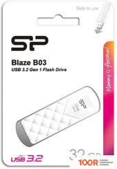 USB Flash Silicon-Power BLAZE B03 32GB (БЕЛЫЙ) (7326)