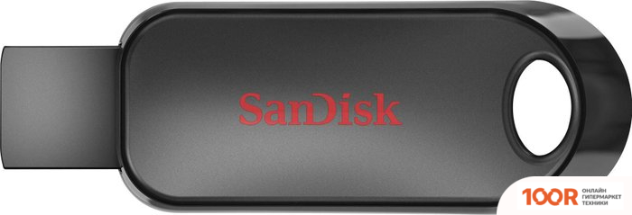 USB Flash SanDisk CRUZER SNAP 128GB (ЧЕРНЫЙ) (7221)
