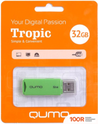 USB Flash QUMO TROPIC 32GB (ЗЕЛЕНЫЙ) (7212)