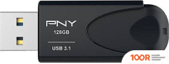 USB Flash PNY ATTACHE 4 256GB (ЧЕРНЫЙ) (7194)