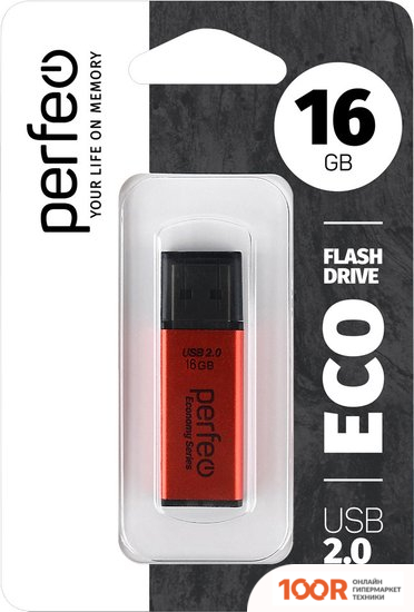 USB Flash Perfeo E03 16GB (КРАСНЫЙ) (7175)