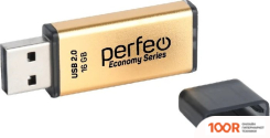 USB Flash Perfeo E03 16GB (ЗОЛОТИСТЫЙ) (7174)