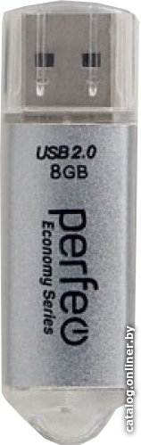 USB Flash Perfeo E01 8GB (СЕРЕБРИСТЫЙ) (7170)