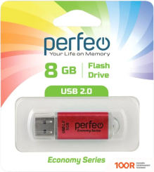 USB Flash Perfeo E01 8GB (КРАСНЫЙ) (7169)