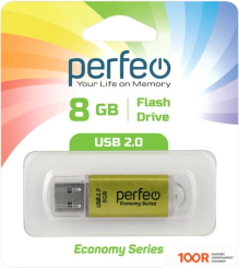 USB Flash Perfeo E01 8GB (ЗОЛОТИСТЫЙ) (7168)