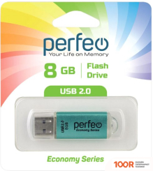 USB Flash Perfeo E01 8GB (ЗЕЛЕНЫЙ) (7167)