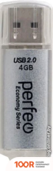 USB Flash Perfeo E01 4GB (СЕРЕБРИСТЫЙ) (7162)