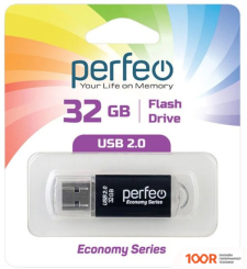 USB Flash Perfeo E01 32GB (ЧЕРНЫЙ) (7158)