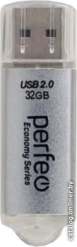 USB Flash Perfeo E01 32GB (СЕРЕБРИСТЫЙ) (7156)