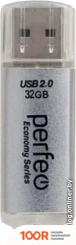 USB Flash Perfeo E01 32GB (СЕРЕБРИСТЫЙ) (7156)