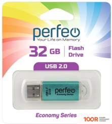 USB Flash Perfeo E01 32GB (ЗЕЛЕНЫЙ) (7153)