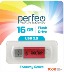 USB Flash Perfeo E01 16GB (КРАСНЫЙ) (7149)