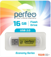 USB Flash Perfeo E01 16GB (ЗЕЛЕНЫЙ) (7147)