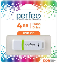 USB Flash Perfeo C11 4GB (БЕЛЫЙ) (7126)