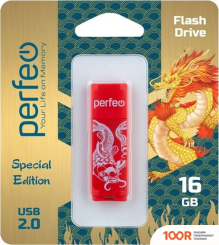 USB Flash Perfeo C04 RED KOI FISH 16GB (КРАСНЫЙ) (7118)