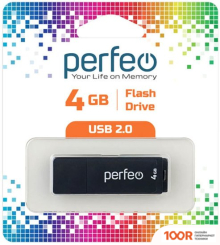 USB Flash Perfeo C04 4GB (ЧЕРНЫЙ) (7115)