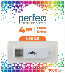 USB Flash Perfeo C03 4GB (БЕЛЫЙ) (7113)