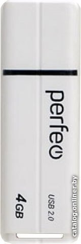 USB Flash Perfeo C01G2 4GB (БЕЛЫЙ) (7108)